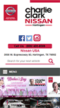 Mobile Screenshot of charlieclarknissanharlingen.com